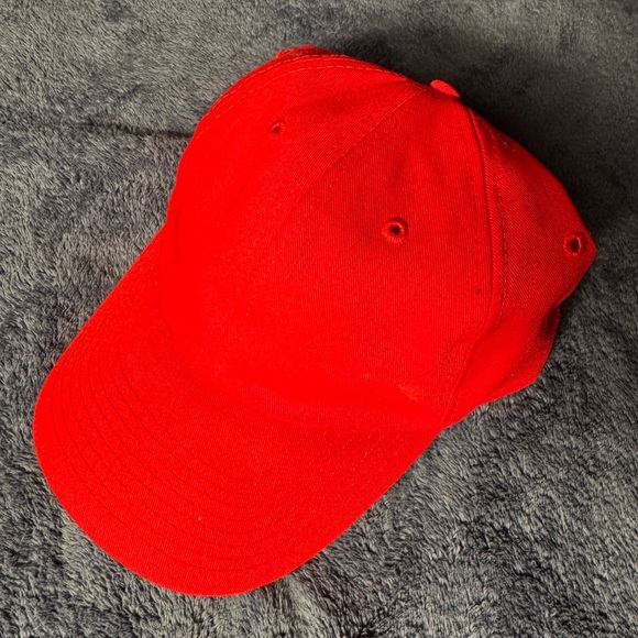 Vibrant Red Baseball Cap - Picture 2 of 4